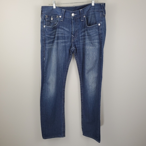 True Religion Straight Skinny Jeans style Faded